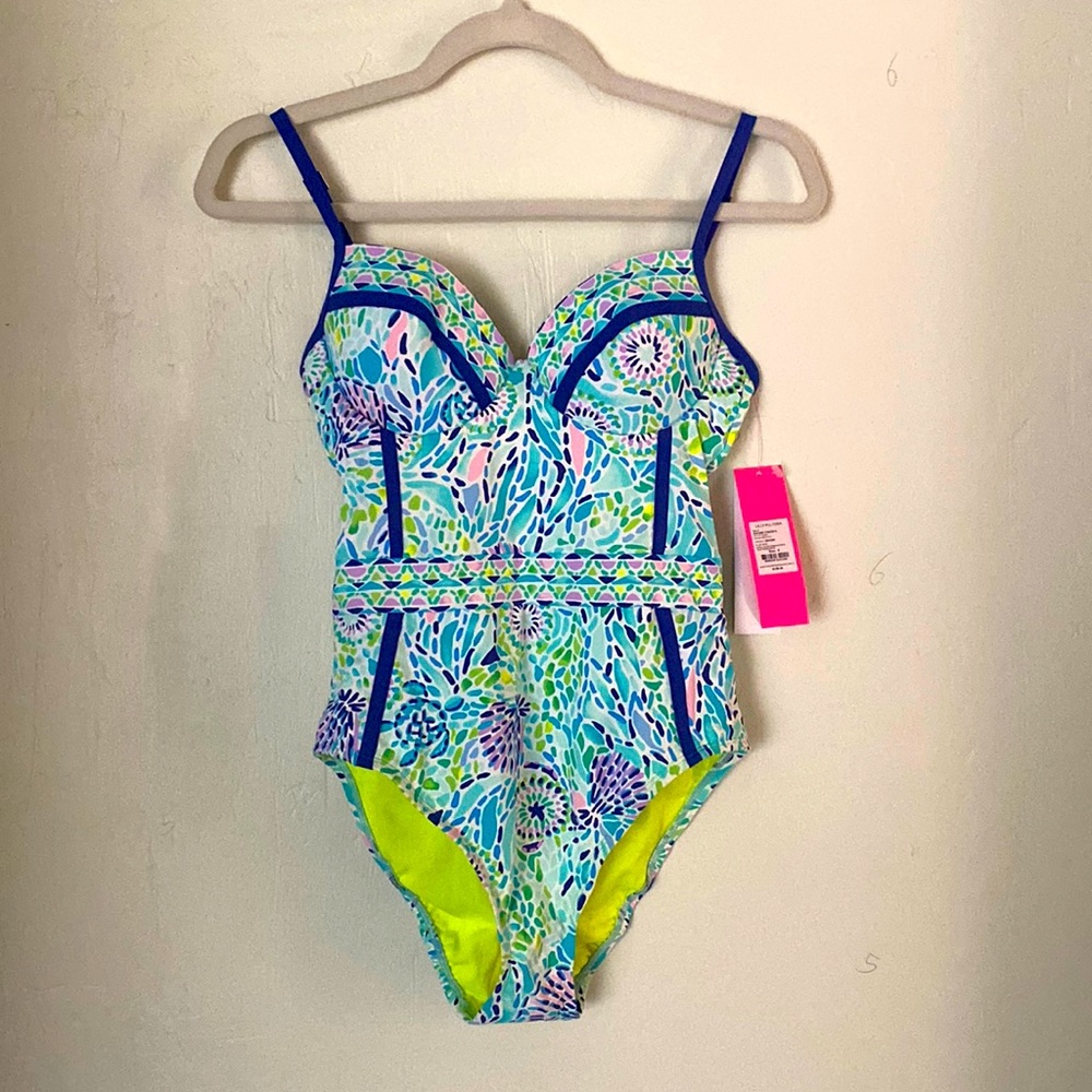 Lilly Pulitzer Palma one piece blue Ibiza